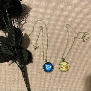 Harry Potter necklace duo.